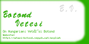 botond vetesi business card